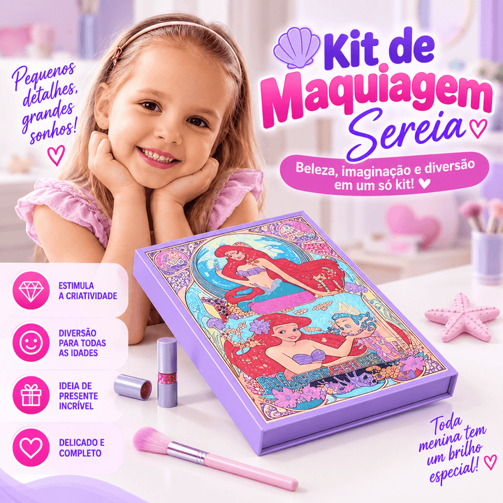 Kit Maquiagem Sereia