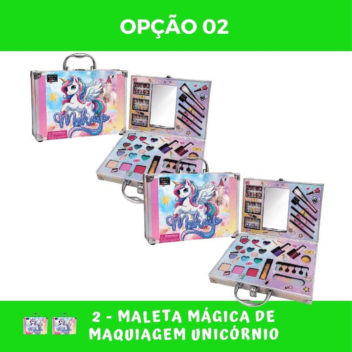 Maleta Mágica de Maquiagem Unicórnio