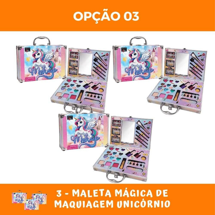 Maleta Mágica de Maquiagem Unicórnio