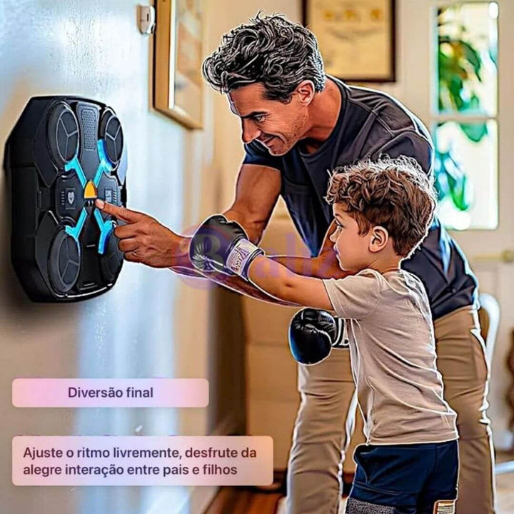 Máquina De Boxe Pro Eletrônico Músical De Led