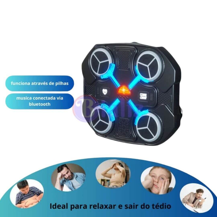 Máquina De Boxe Pro Eletrônico Músical De Led