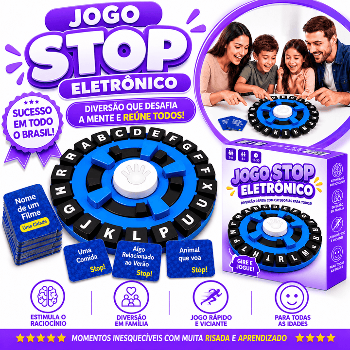 Jogo Stop Eletrônico Educativo com Timer®