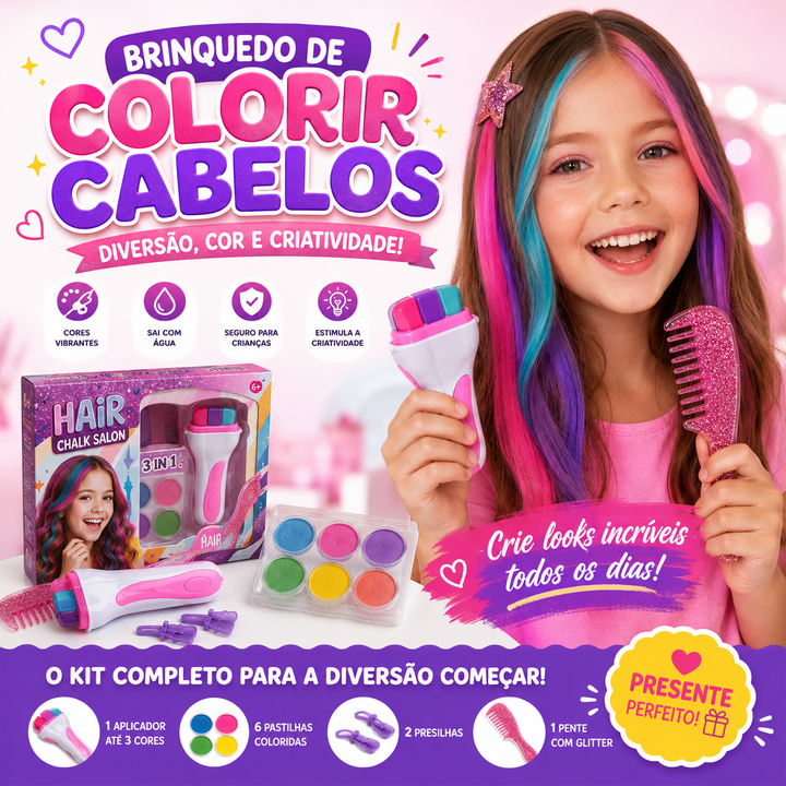 Kit Mechas Coloridas Infantil