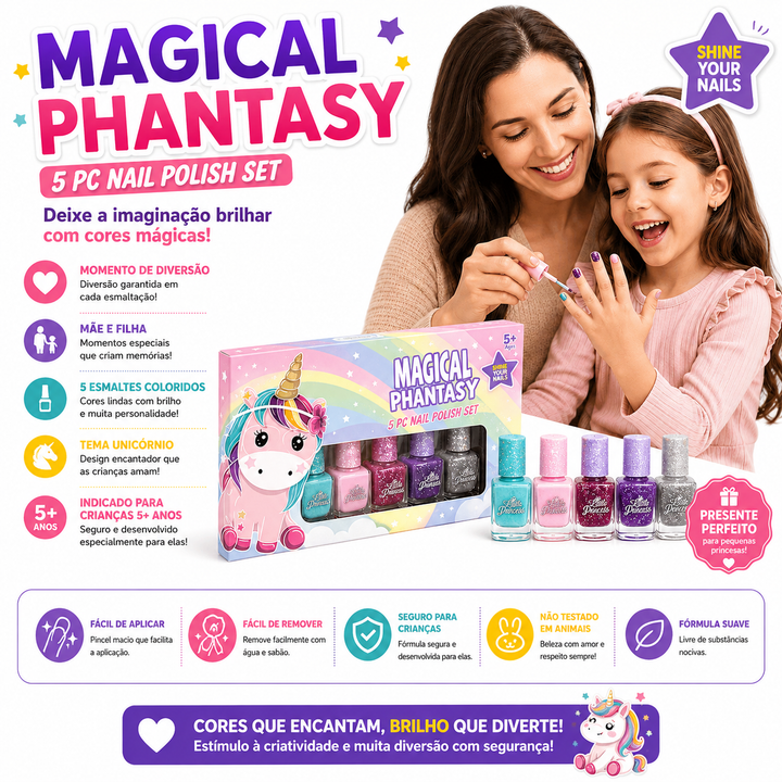 Kit de Esmaltes Infantil Magical Phantasy