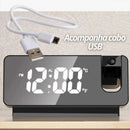 Relógio Despertador Digital Led Projetor De Hora Na Parede