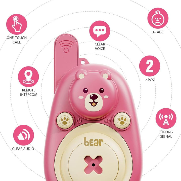 Kit 2 Brinquedol Walkie-Talkie Rádio Comunicador Infantil