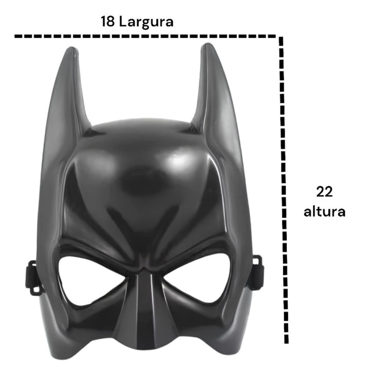Máscara Brinquedo Fantasia Batman Adulto ou Infantil