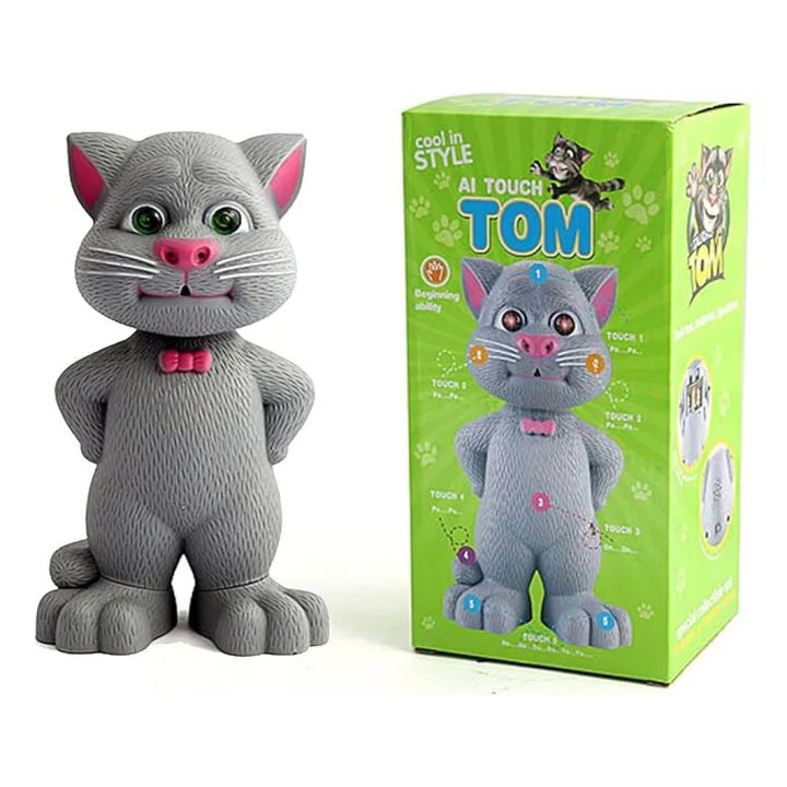 Gato Tom Falante Interativo Repete Fala Responde Ao Toque!