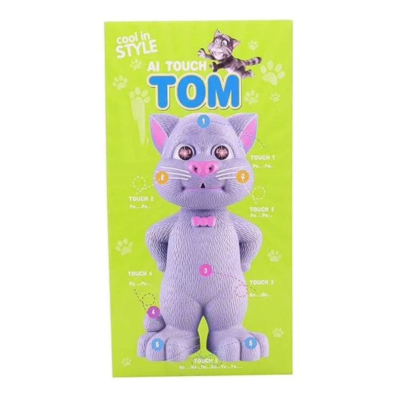 Gato Tom Falante Interativo Repete Fala Responde Ao Toque!