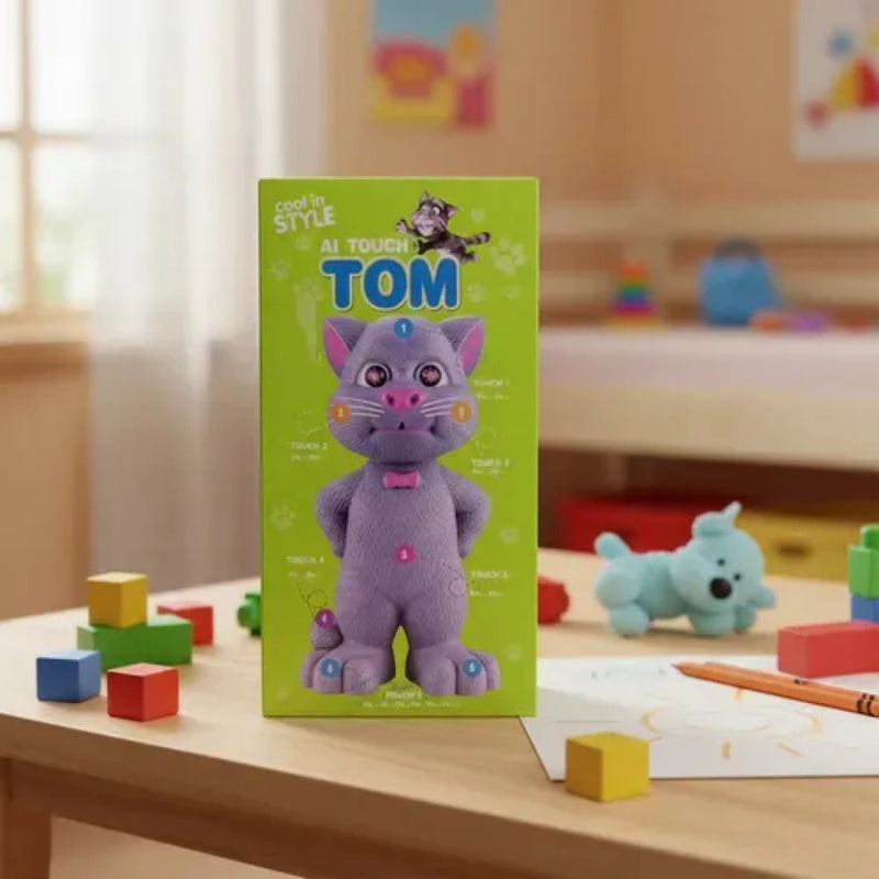 Gato Tom Falante Interativo Repete Fala Responde Ao Toque!