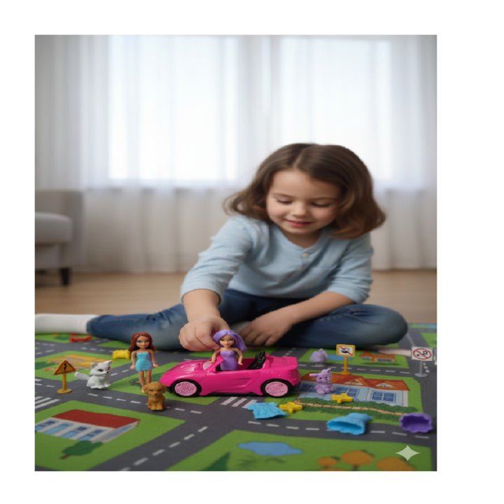 Boneca Polly Patty Com Carro E Acessorios