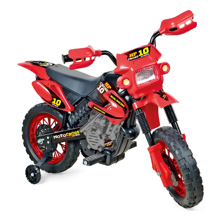 Moto Elétrica Infantil Motocross 6V Recarregável Resistent