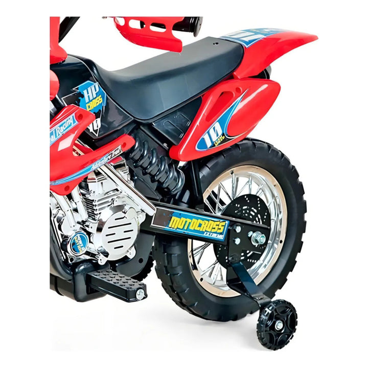 Moto Elétrica Infantil Motocross 6V Recarregável Resistent