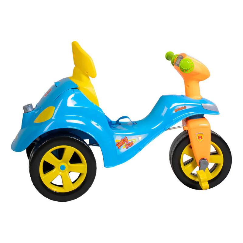 Triciclo Motoca A Pedal Cor Azul Baby Trike Evolution