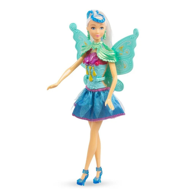 Boneca Com Asas C/ Brilho Ballet Articulada 30Cm - Promoçã