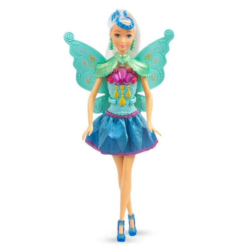 Boneca Com Asas C/ Brilho Ballet Articulada 30Cm - Promoçã