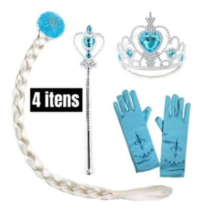 Kit Fantasia Princesa Do Gelo Infantil