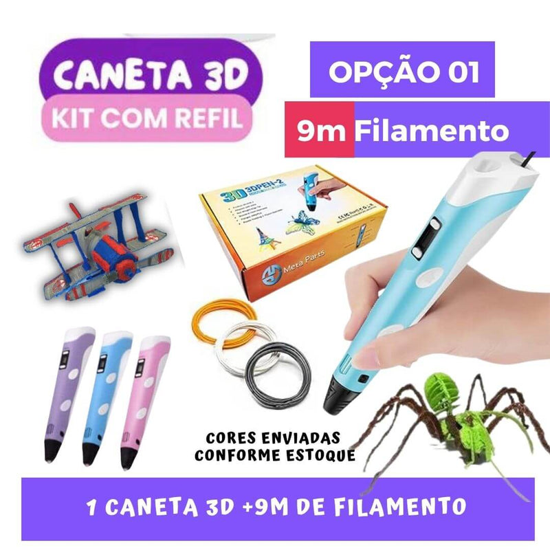 Caneta Toyprint3D "A Caneta Mágica das Crianças Criativas"