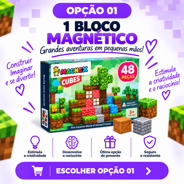 Blocos Magnéticos Crie, Construa e Descubra! 🧠