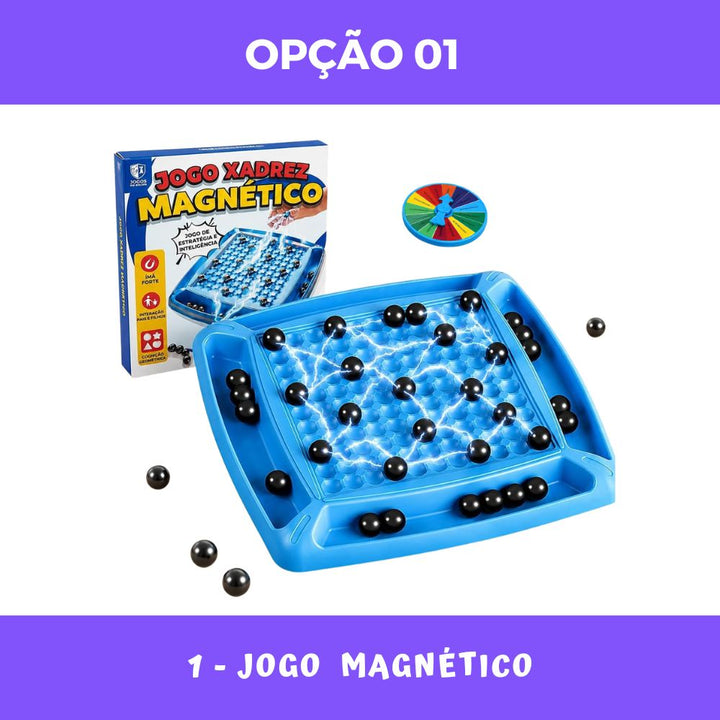 Jogo De Xadrez Magnético Interativo Infantil Adulto