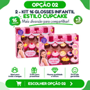 Kit 8 Gloss Infantil Cupcake