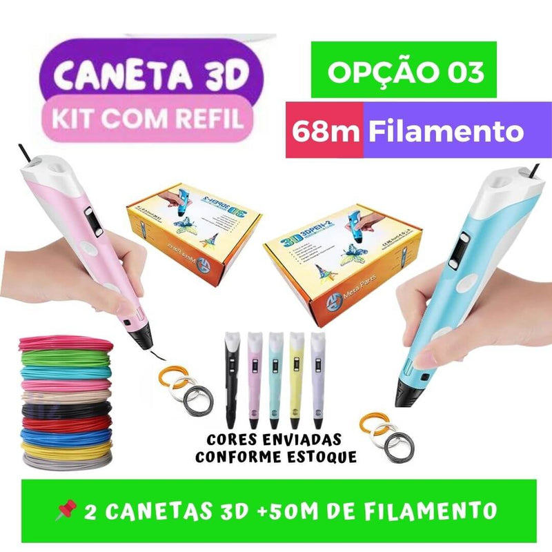 Caneta Toyprint3D "A Caneta Mágica das Crianças Criativas"