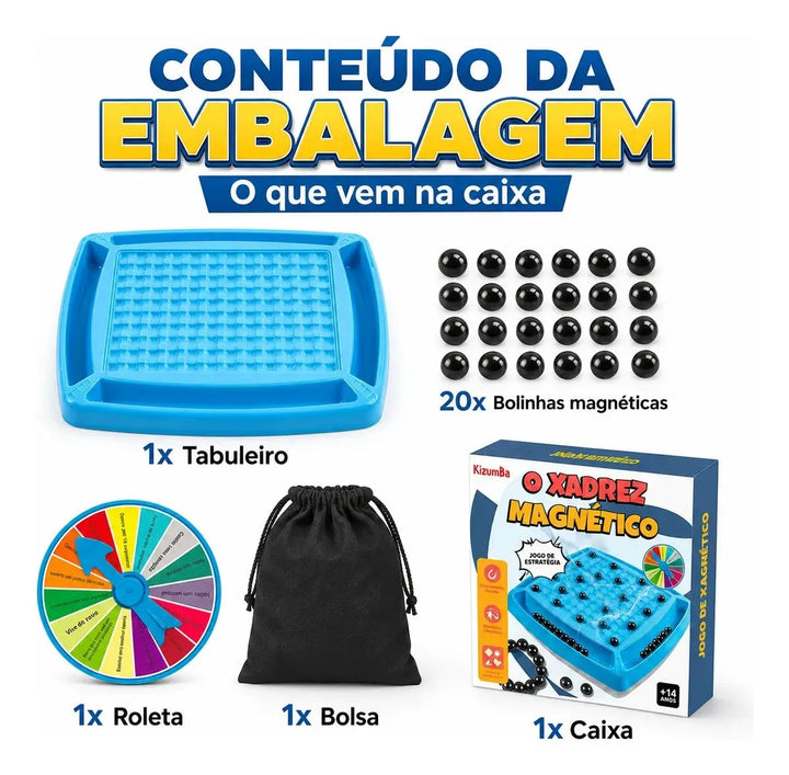 Tabuleiro Magnético de Lógica e Estratégia
