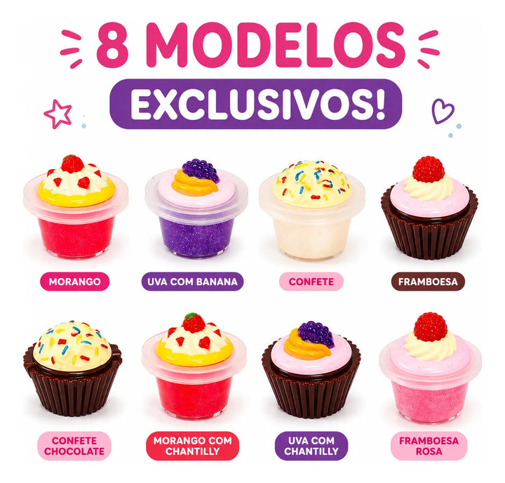 Kit 8 Gloss Infantil Cupcake
