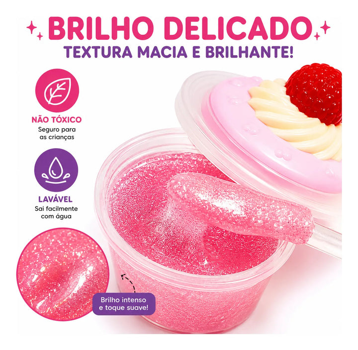 Kit 8 Gloss Infantil Cupcake