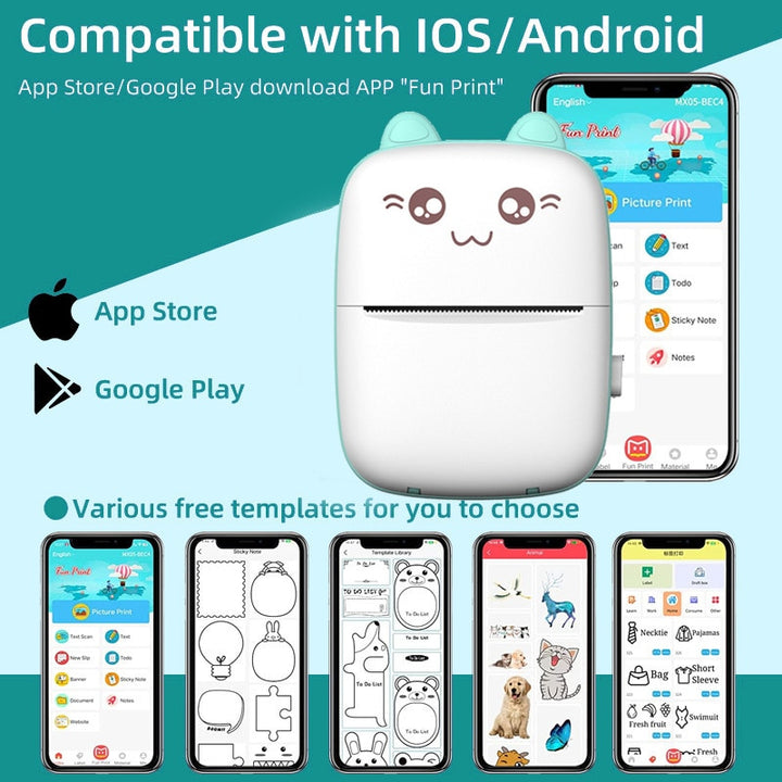 Impressora térmica portátil MINI sem fio