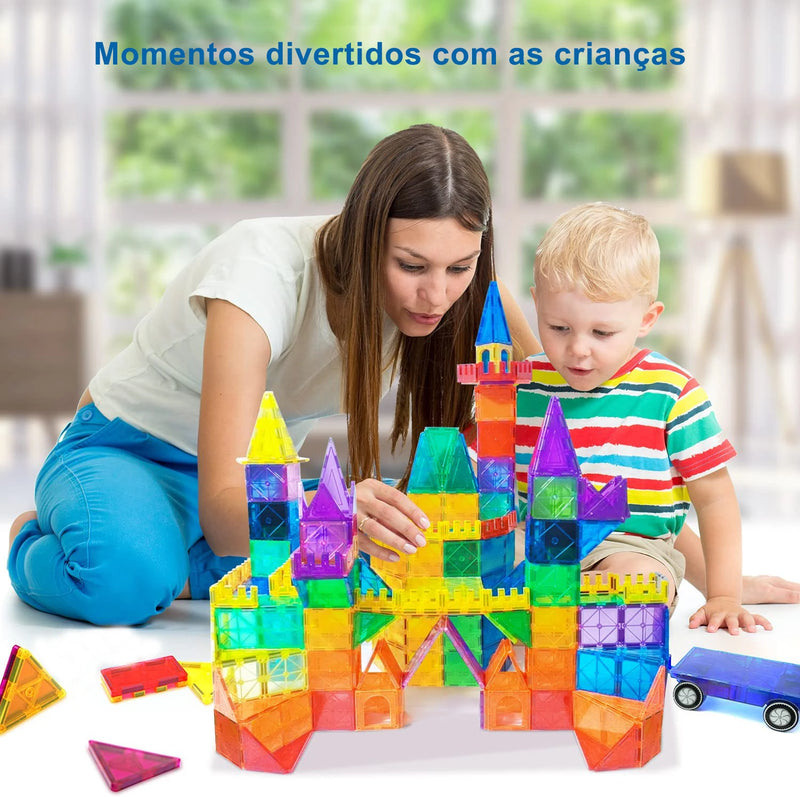 Blocos de Construção Magnéticos 3D