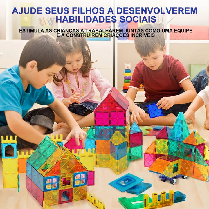 Magnetic Toy - BLOCOS MAGNÉTICOS EDUCACIONAIS