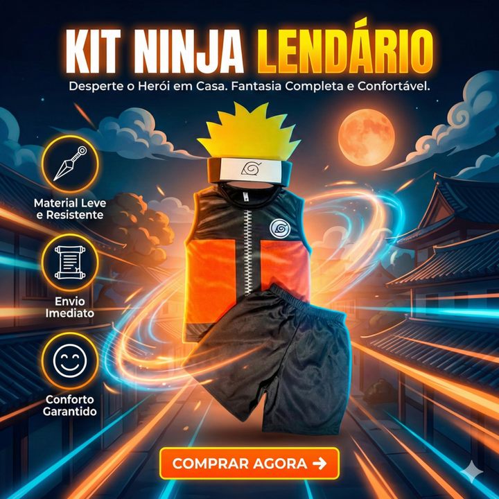 Fantasia Infantil Masculina Naruto Shippuden Carnaval G