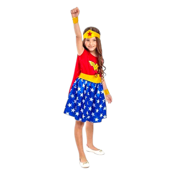 Fantasia Mulher Maravilha Infantil Menina Roupa M