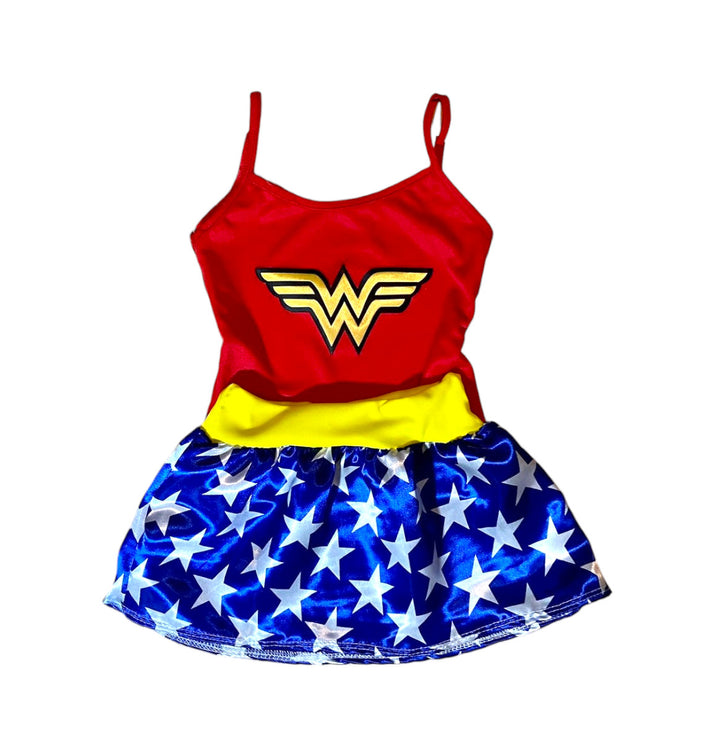 Fantasia Mulher Maravilha Infantil Menina Roupa G