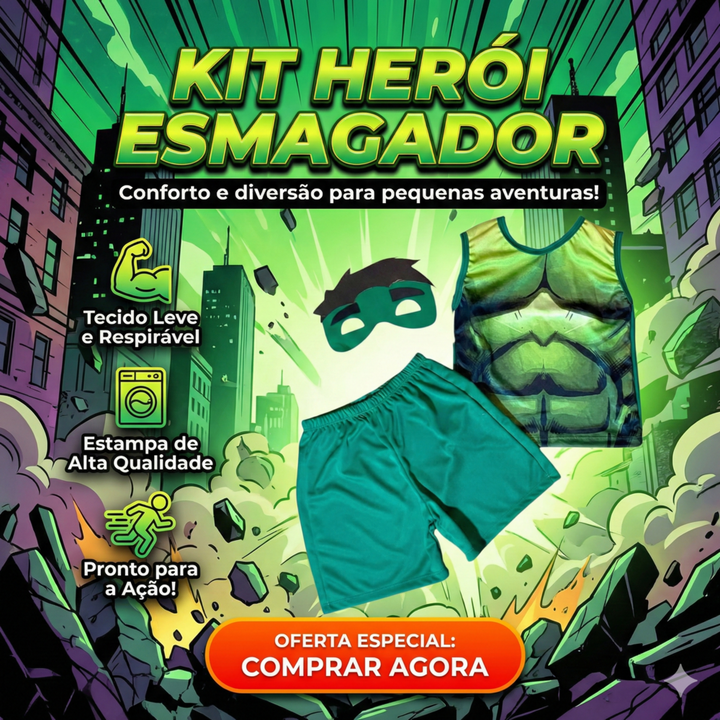 Fantasia Infantil Hulk G