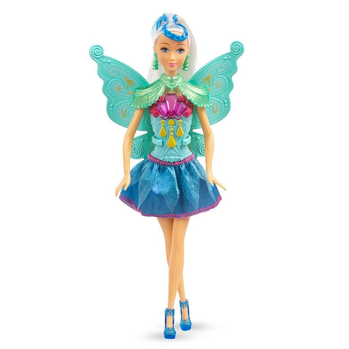 Boneca Com Asas C/ Brilho Ballet Articulada 30Cm - Promoçã