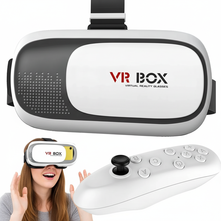 Óculos 3D Realidade Virtual Vr Box + Controle Bluetooth