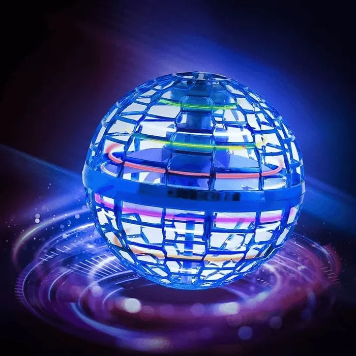 Bola Drone Voador LED Mágico Orb Infantil Spinner Recarrega