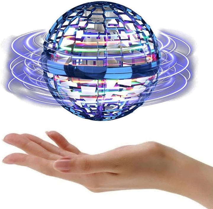 Bola Drone Voador LED Mágico Orb Infantil Spinner Recarrega