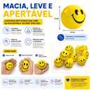 Squishy Bolinha Anti-Stress Emoji Amarela Macia Apertável