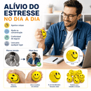 Squishy Bolinha Anti-Stress Emoji Amarela Macia Apertável