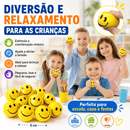 Squishy Bolinha Anti-Stress Emoji Amarela Macia Apertável