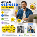 Squishy Bolinha Anti-Stress Emoji Amarela Macia Apertável