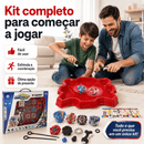 Kit Arena de Batalha Beyblade Piões Lançadores e Acessórios