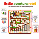 Jogo Aventura Game Retrô Labirinto Magnético Reino Mágico
