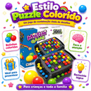 Jogo Match Game Crush Combinação de Cores Puzzle Infantil
