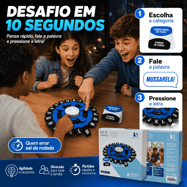 Jogo Adedonha Stop da Nova Geração para toda Família