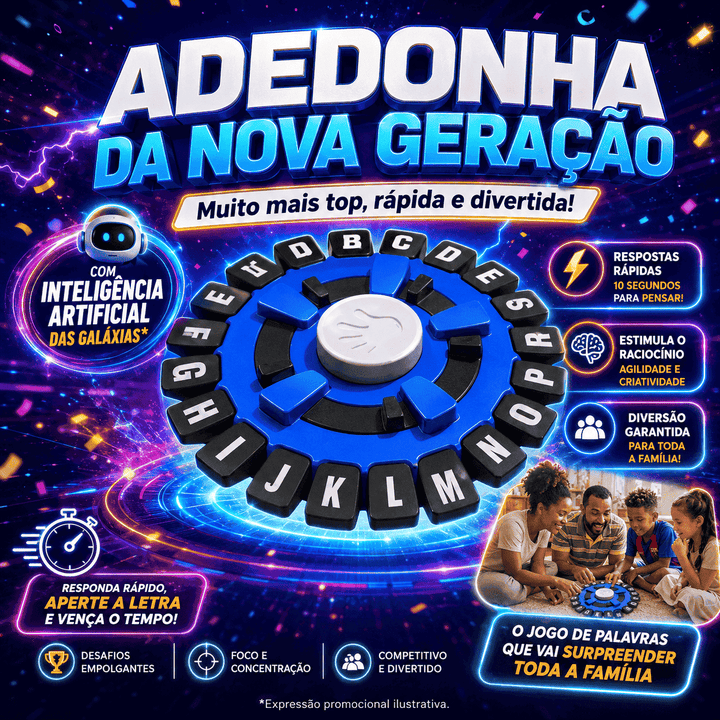 Jogo Adedonha Stop da Nova Geração para toda Família