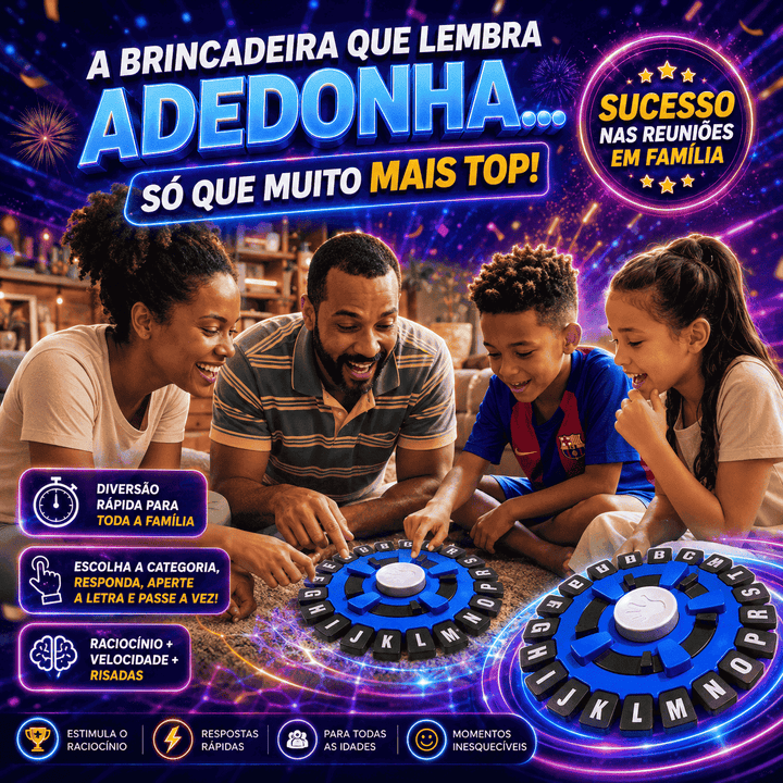 Jogo Adedonha Stop da Nova Geração para toda Família